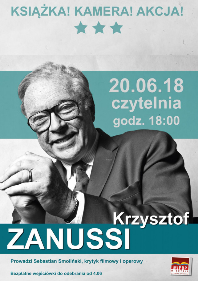 Już jutro Krzysztof Zanussi w kutnowskiej bibliotece - Zdjęcie główne