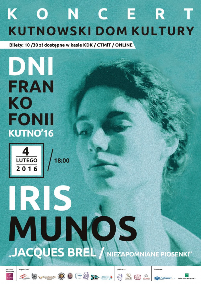 Koncert Iris Munos w ramach Dni Frankofonii - Zdjęcie główne