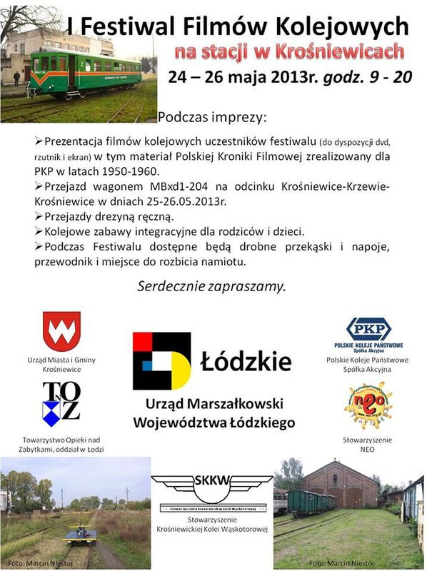Festiwal kolejowy w Krośniewicach - Zdjęcie główne