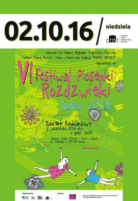 VI Festiwal Piosenki Rozdźwięki Kutno 2016 - Zdjęcie główne
