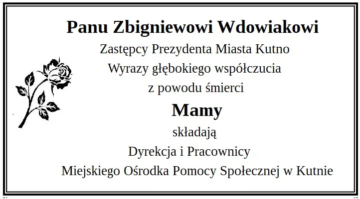 Kondolencje - Zdjęcie główne