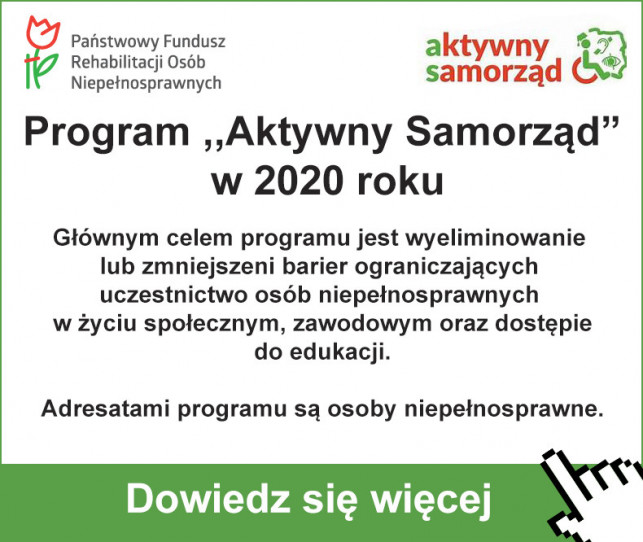 Program ,,Aktywny Samorząd” w 2020 roku- sprawdź formy wsparcia - Zdjęcie główne