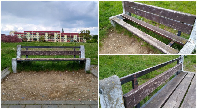 [ZDJĘCIA] Zdemolowane ławki w parku. Czy władze coś z tym zrobią? - Zdjęcie główne