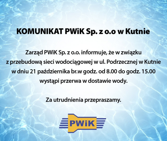 Komunikat PWiK  - Zdjęcie główne