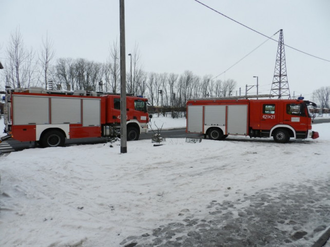 3 zastępy straży pożarnej przy ul. Mickiewicza - Zdjęcie główne