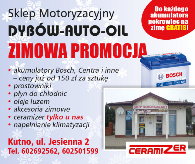 Zimowa promocja w Dybów-Auto-Oil - Zdjęcie główne