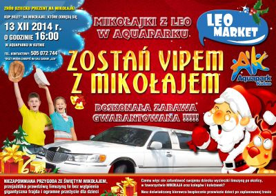 Mikołajki z LEO w Aquaparku! - Zdjęcie główne