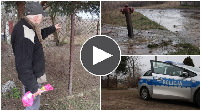 [WIDEO] Koparka uszkodziła hydrant, droga zalana wodą - Zdjęcie główne
