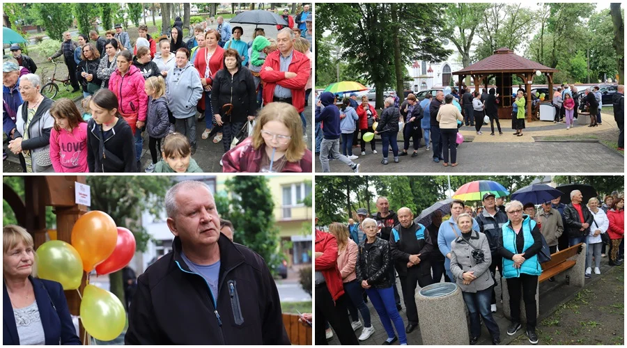 Pogoda nie pokrzyżowała planów. Liczna grupa mieszkańców zebrała się w centrum Krośniewic [ZDJĘCIA] - Zdjęcie główne