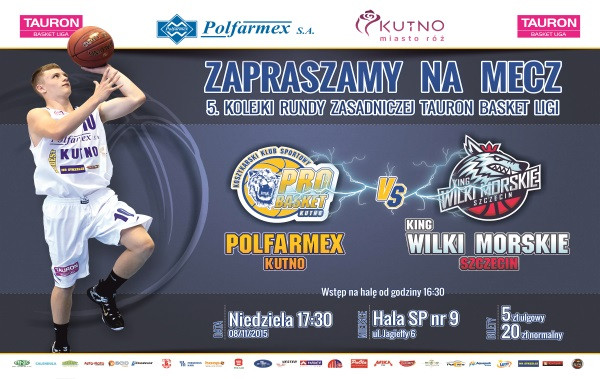 Sprzedaż biletów na mecz Polfarmex Kutno – King Wilki Morskie Szczecin  - Zdjęcie główne