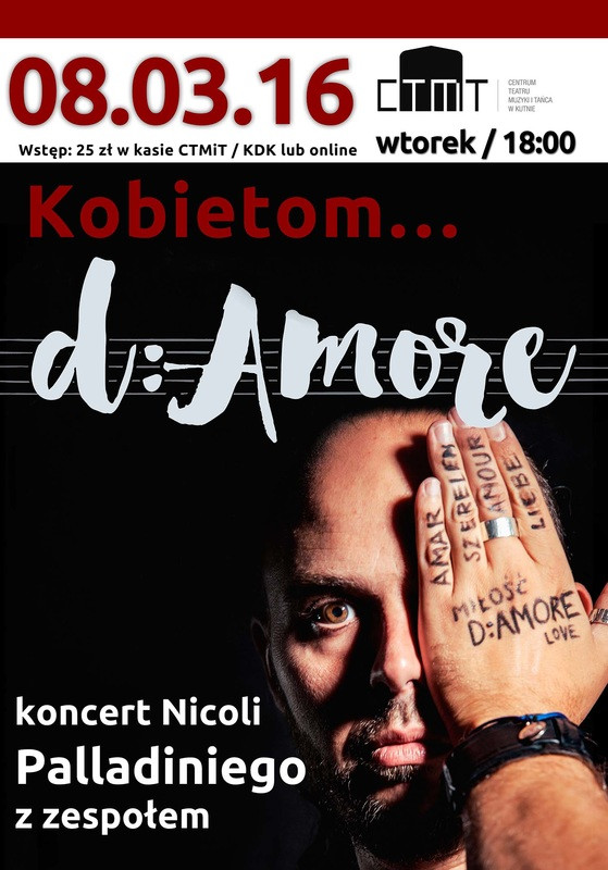 Koncert Nicola Palladini "d:Amore" - Zdjęcie główne