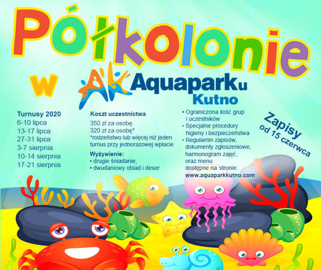 Półkolonie w Aquaparku Kutno - Zdjęcie główne