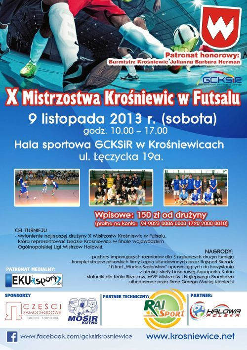 X Mistrzostwa Krośniewic w futsalu - Zdjęcie główne