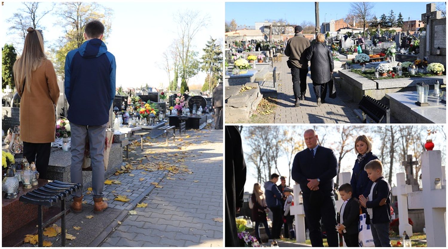 Sporo ludzi na cmentarzu. Kutnianie odwiedzają groby bliskich [ZDJĘCIA] - Zdjęcie główne