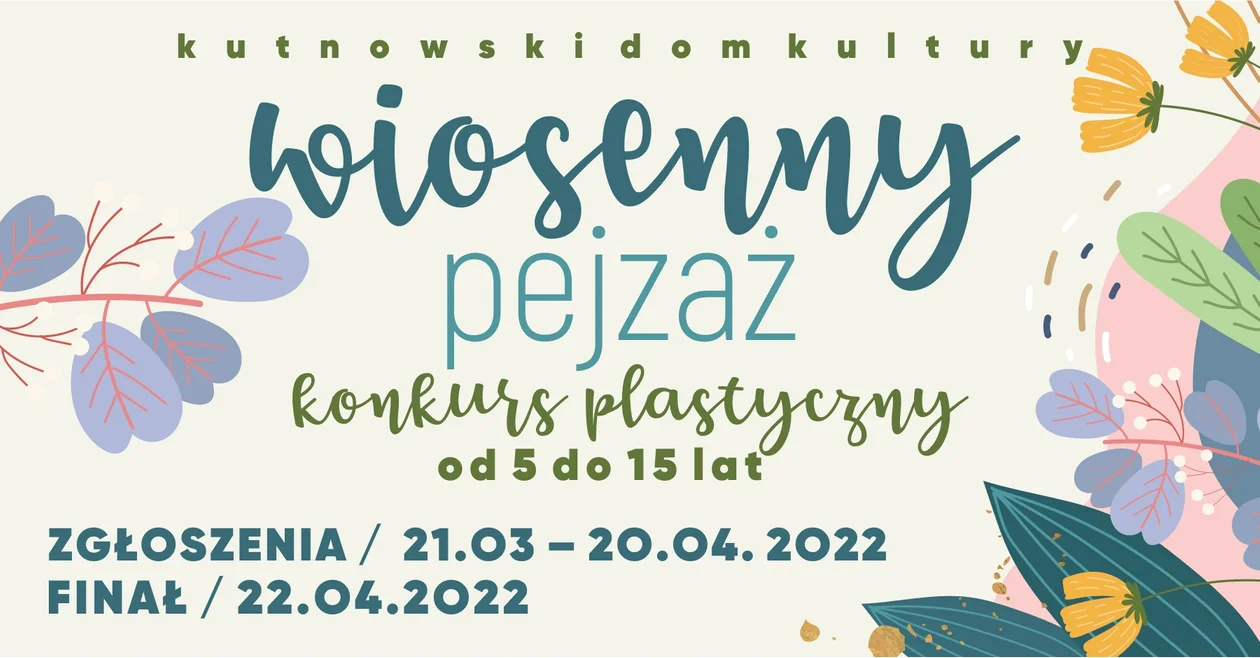 „Wiosenny pejzaż”: KDK ogłasza konkurs plastyczny! - Zdjęcie główne