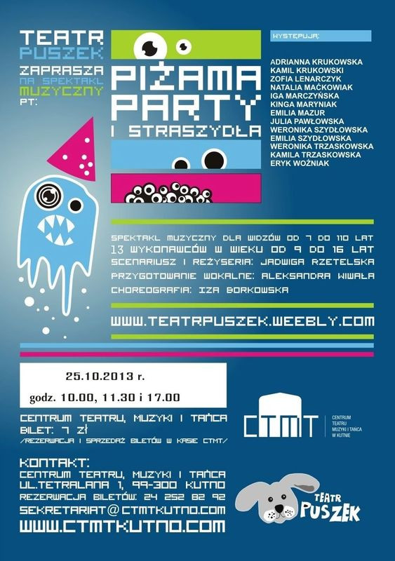 Spektakl "Piżama Party i Straszydła" - Zdjęcie główne