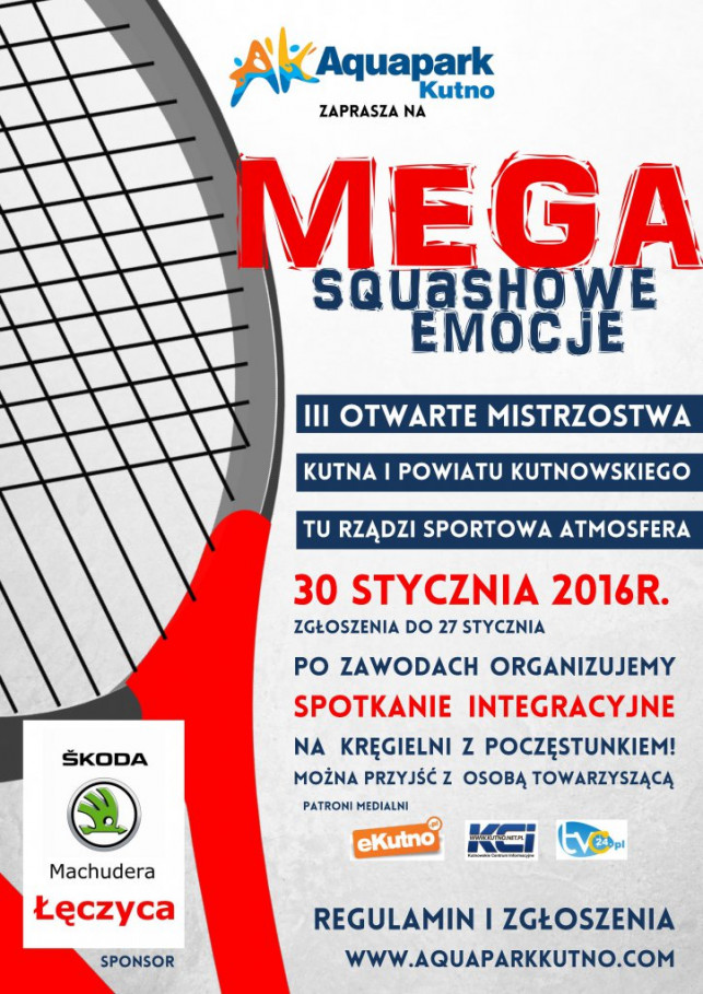Mega squashowe emocje w Aquaparku - Zdjęcie główne