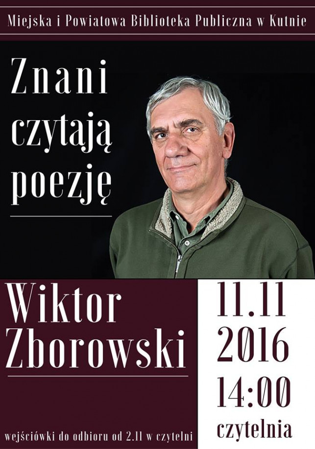 Wiktor Zborowski czyta poezję - Zdjęcie główne