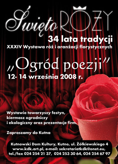 Ogród Poezji na Święcie Róży w KDK - Zdjęcie główne