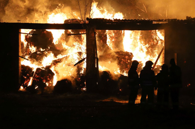 [ZDJĘCIA] Strażacy walczą z żywiołem! Gigantyczny pożar pod Kutnem - Zdjęcie główne