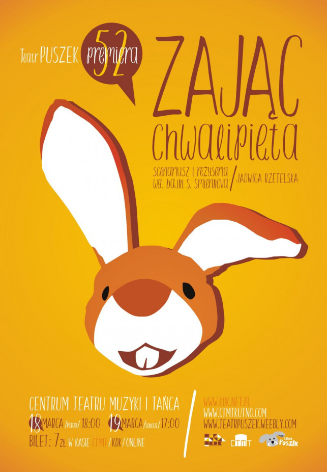 52. premiera Teatru Puszek - "Zając Chwalipięta" - Zdjęcie główne