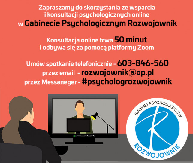 Konsultacje psychologiczne online - Zdjęcie główne