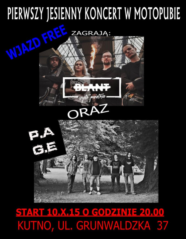 Jesienny koncert w Motopubie - Zdjęcie główne