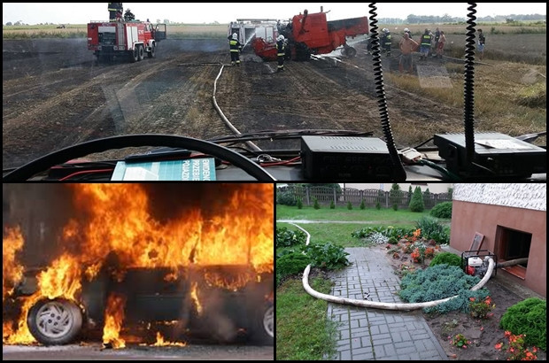 Dziesiątki interwencji strażaków: od pożarów przez kolizje po zalane piwnice - Zdjęcie główne