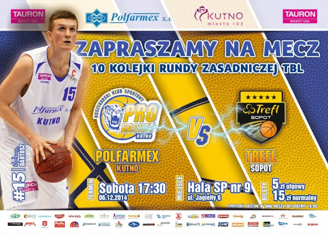 Przedsprzedaż biletów na mecz Polfarmex Kutno – Trefl Sopot - Zdjęcie główne