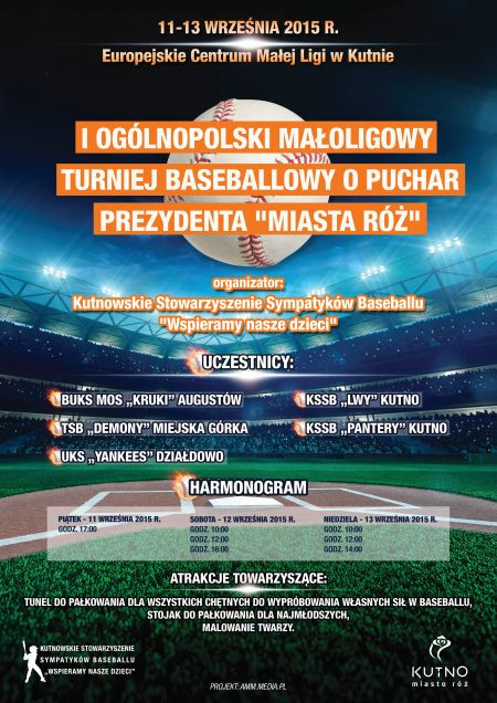 I Ogólnopolski Małoligowy Turniej Baseballowy o Puchar Prezydenta "Miasta Róż" - Zdjęcie główne
