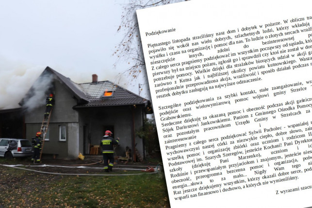 Rodzina z Sójek, której spłonął dom, dziękuje za pomoc - Zdjęcie główne