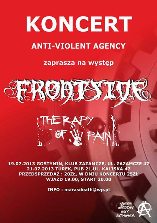 Koncert: Frontside, Therapy of Pain - Zdjęcie główne