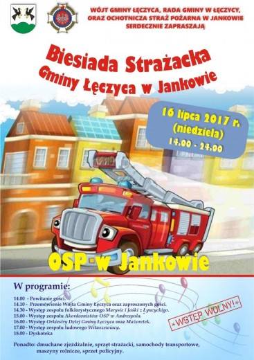 Już jutro Biesiada Strażacka Gminy Łęczyca w Jankowie - Zdjęcie główne