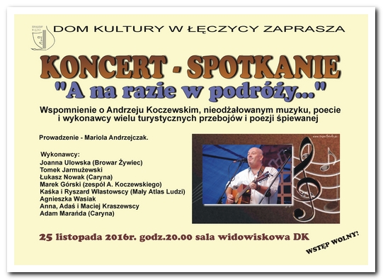Koncert - wspomnienie o Andrzeju Koczewskim - Zdjęcie główne