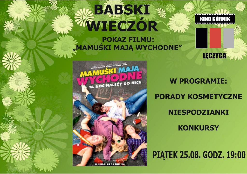 Zapraszamy na Babski Wieczór - Zdjęcie główne