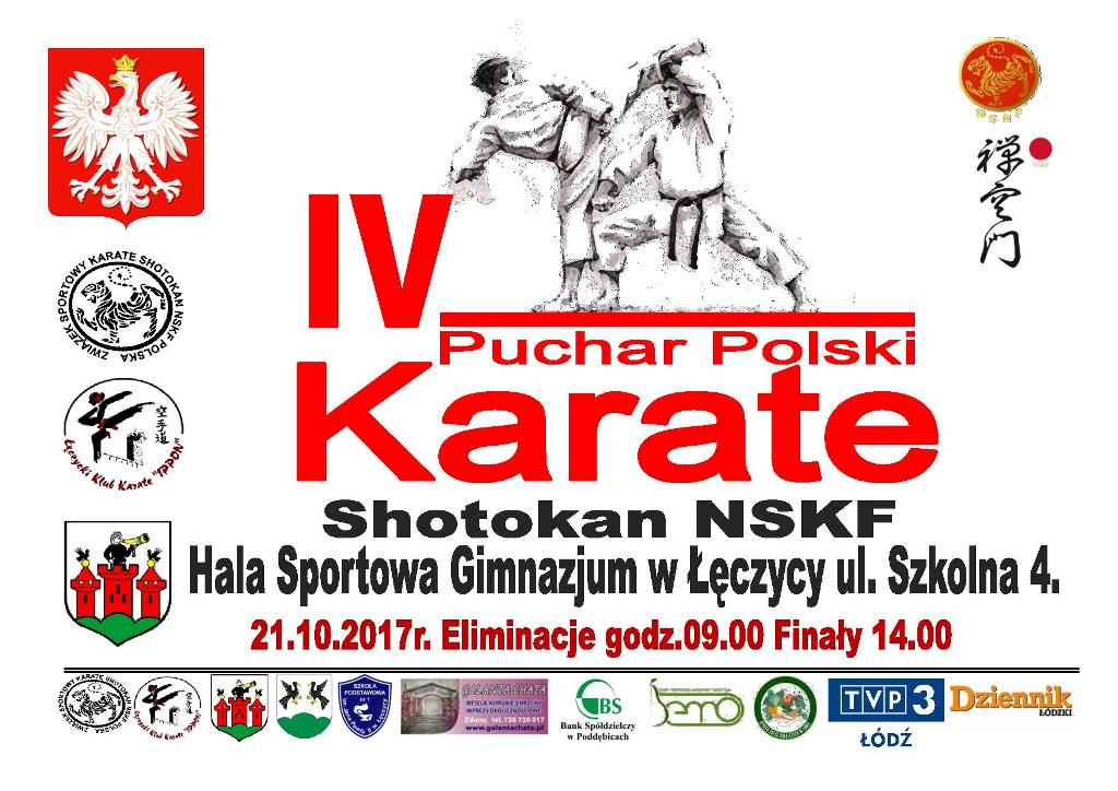 Już w tę sobotę IV Puchar Polski Karate Shotokan NSF w Łęczycy - Zdjęcie główne