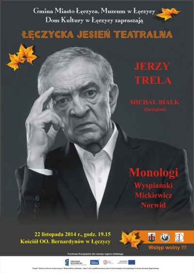 "Łęczycka jesień teatralna" - Jerzy Trela  - Zdjęcie główne