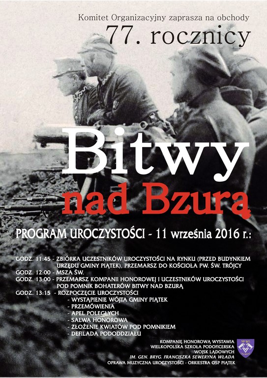 Uroczystość 77. rocznicy Bitwy nad Bzurą w Piątku  - Zdjęcie główne