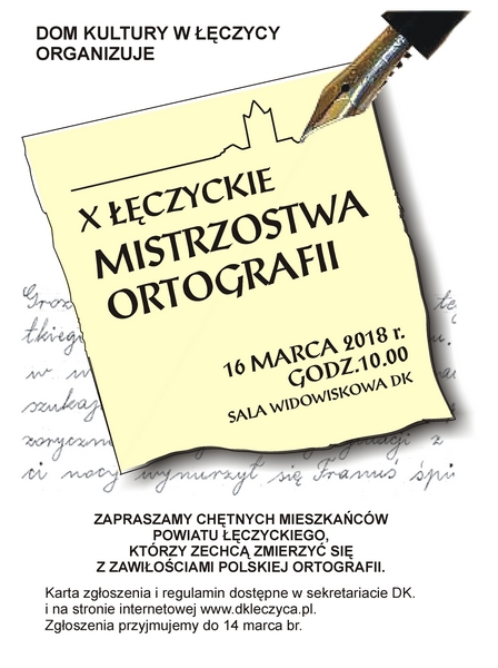 Czekamy na mistrzów ortografii! - Zdjęcie główne