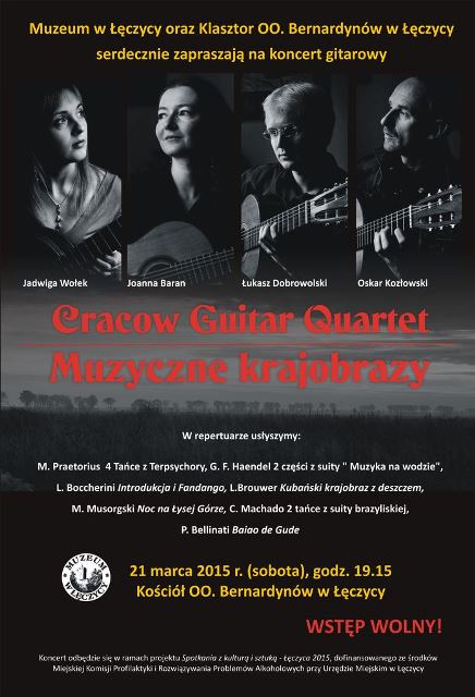 Koncert gitarowy Cracow Guitar Quartet - Muzyczne krajobrazy - Zdjęcie główne