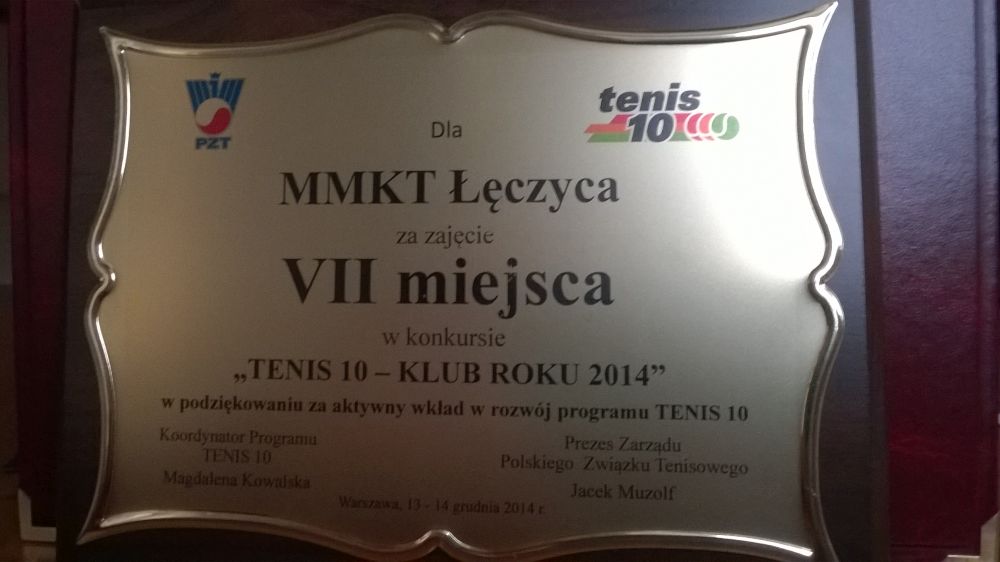 MMKT Łęczyca w pierwszej 10-tce najlepszych klubów w Polsce - Zdjęcie główne