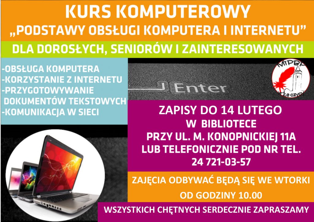 III edycja kursu komputerowego dla dorosłych - Zdjęcie główne