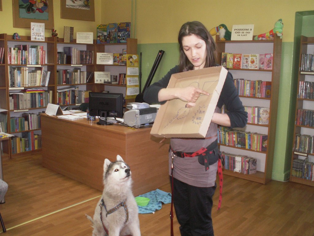Kolejne spotkanie z psem Husky w bibliotece - Zdjęcie główne