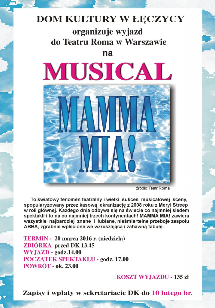 Musical "Mamma Mia" - Zdjęcie główne
