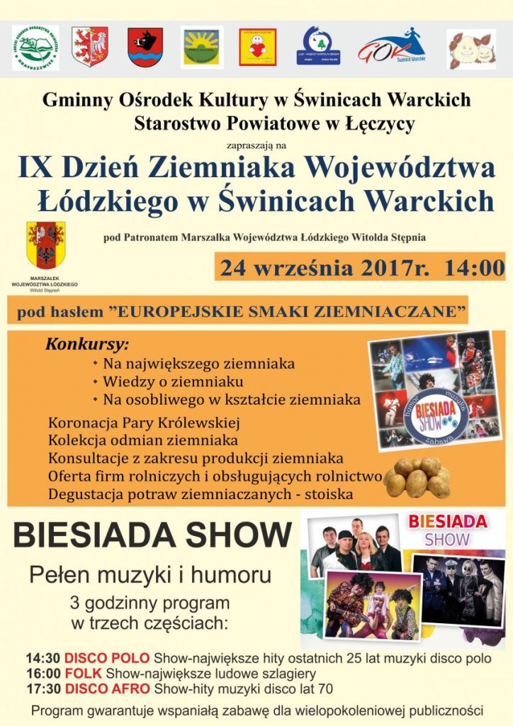 IX Dzień Ziemniaka Województwa Łódzkiego w Świnicach Warckich - Zdjęcie główne
