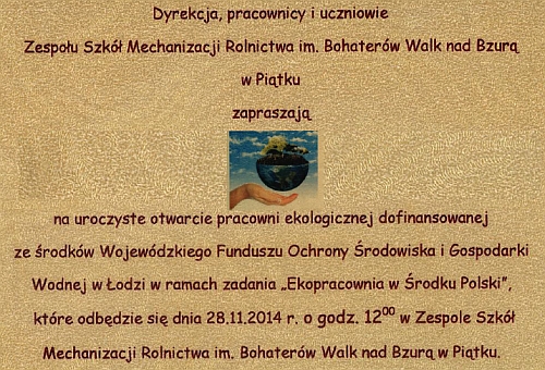 "Ekopracownia w Środku Polski" - Zdjęcie główne