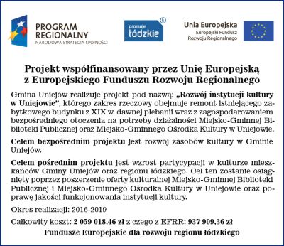 Rozwój instytucji kultury w Uniejowie - Zdjęcie główne