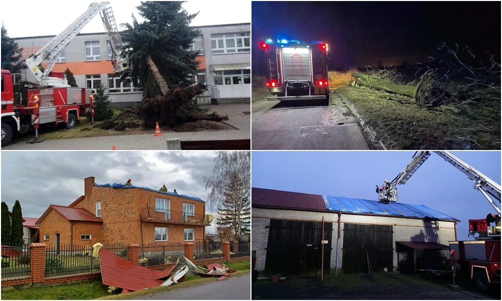 Nawałnica nie oszczędziła powiatu łęczyckiego. Strażacy podsumowują swoje działania [ZDJĘCIA] - Zdjęcie główne