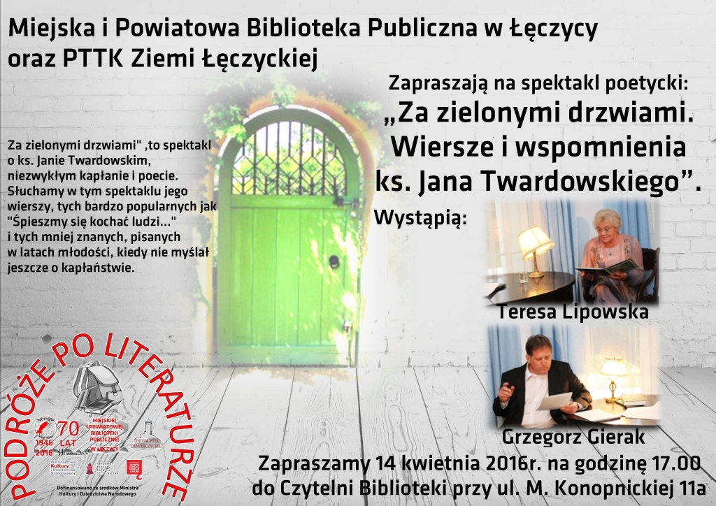"Za zielonymi drzwiami. Wiersze i wspomnienia ks. Jana Twardowskiego" - Zdjęcie główne