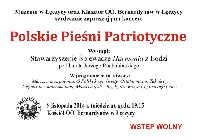 Koncert Polskie Pieśni Patriotyczne - Zdjęcie główne
